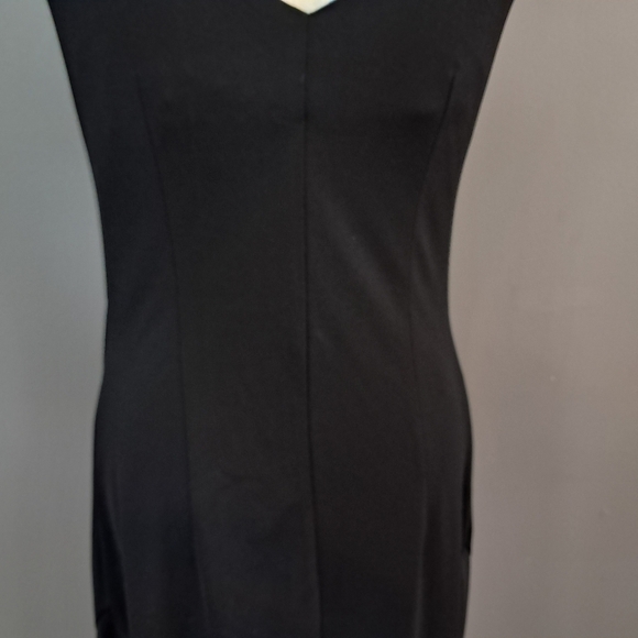 Express Womens Sheath Dress Black Cowel Neck Sleeveless Party Size 7/8 - Picture 7 of 11